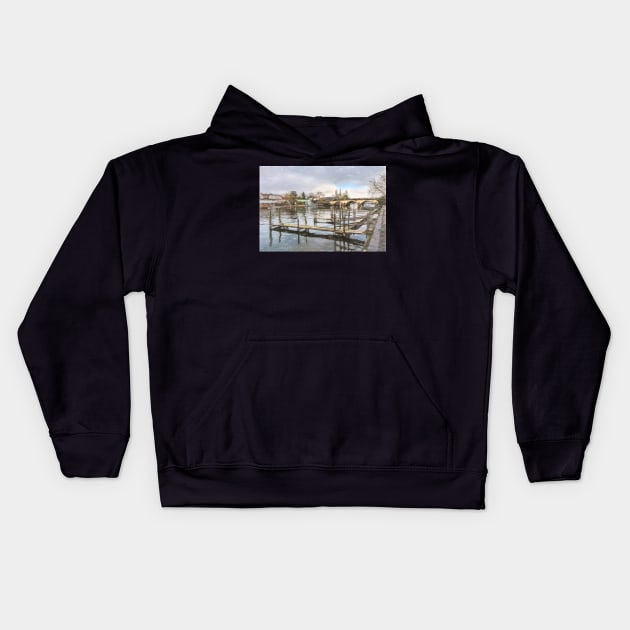 Landing Stages At Henley Kids Hoodie by IanWL